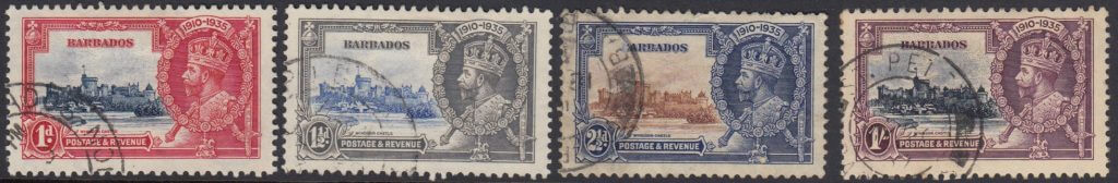 Barbados SG241-244 | Silver Jubilee (used) | Barbados Stamps