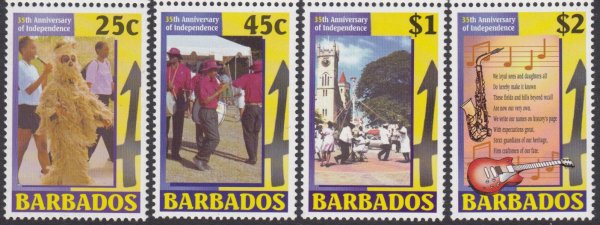 Barbados SG1198-1201 | 35th Anniversary of Independence