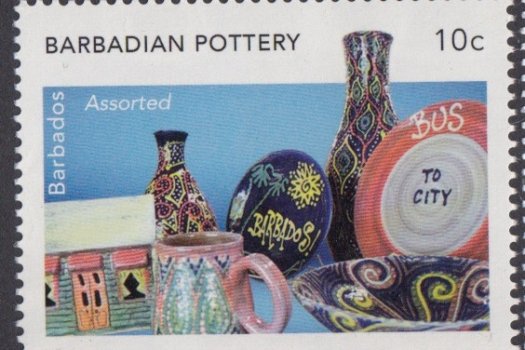 10c Assorted Pottery | Barbadian Pottery | Barbados Stamps