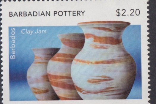 $2.20 Clay Jars | Barbadian Pottery | Barbados Stamps
