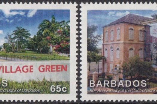 50th Anniversary of the Central Bank in Barbados stamp set