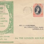 Barbados 1953 FDC Coronation of QEII on illustrated cover with pair of stamps to U.K.