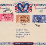 Coronation 1937 Barbados FDC - on Illustrated JE Lea Cover - Barbados G.P.O. Cancel (E10)