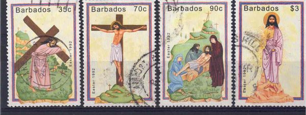 Barbados SG971-974 | Easter 1992 used