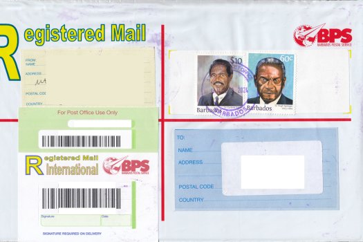 Barbados Registered Envelope 2024