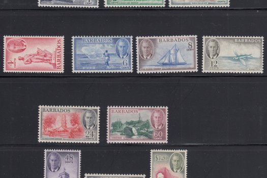 Barbados SG 271-282 | George VI definitives