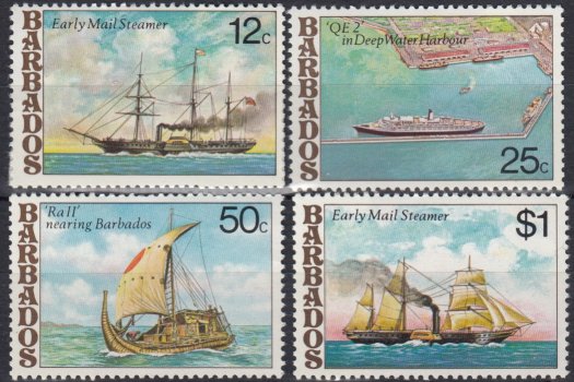 Barbados SG613-616 | Ships