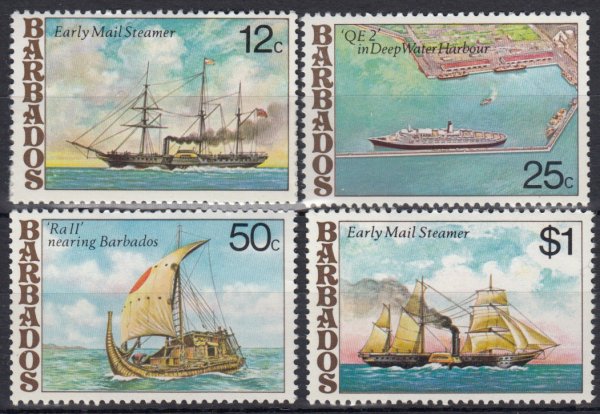 Barbados SG613-616 | Ships