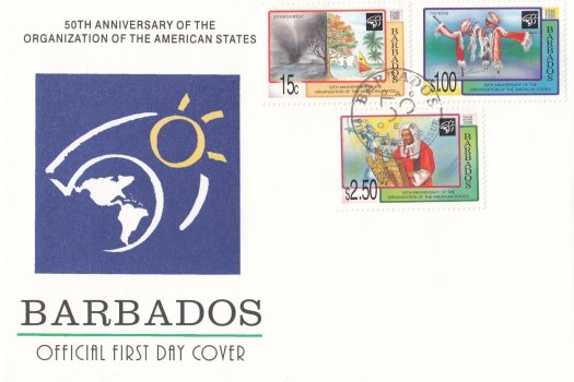 Barbados 1998 | 50th Anniversary of Organization of American States FDC