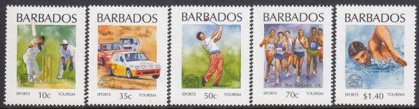 Barbados SG1013-1017| Sports & Tourism